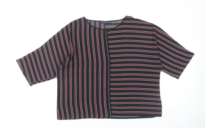 Marks and Spencer Women’s Multicoloured Stripe Blouse UK 18