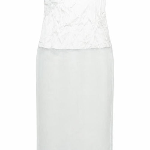 Zara Women White Midi Pencil Skirt M Viscose Stretch