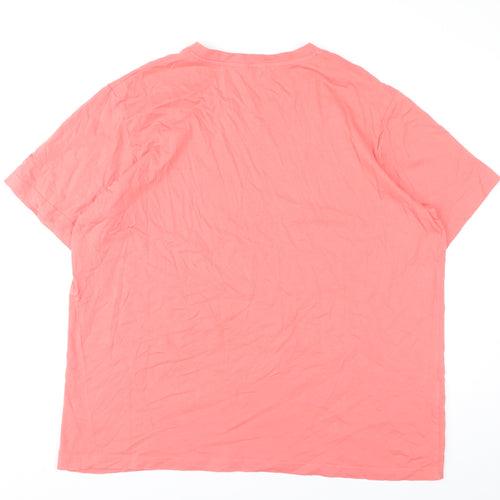 Cotton Traders Women’s Pink 2XL V-Neck Short Sleeve Cotton T-Shirt