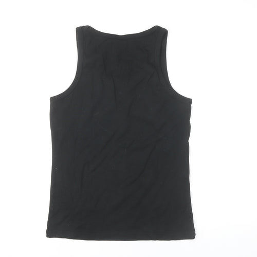 SOL'S Men's Black XL Sleeveless Malcesine Italy Cotton T-Shirt