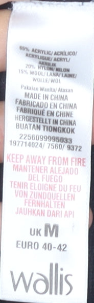 Wallis Women's Black Brown Colour Block Studded Jumper Size M