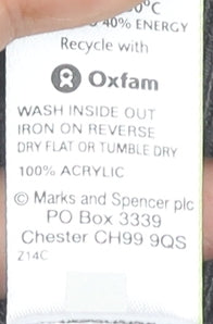 Marks and Spencer Men’s Grey XL V-Neck Sleeveless Knit Jumper Vest