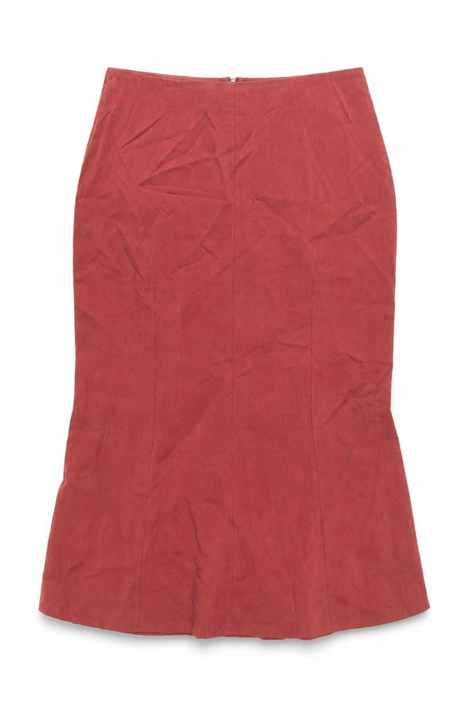 Principles Women’s Red Midi Pencil Skirt Size 10 Lyocell Blend