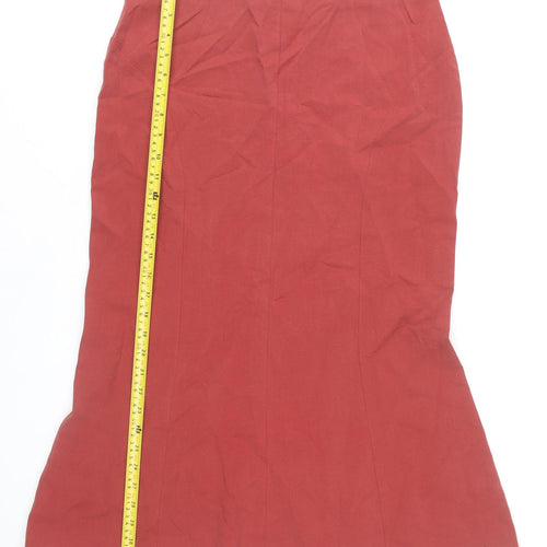 Principles Women’s Red Midi Pencil Skirt Size 10 Lyocell Blend