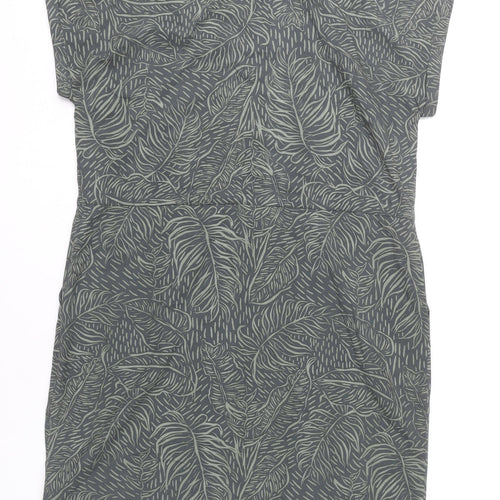 Mountain Warehouse Women’s Grey Tropical Print Shift Dress UK 16