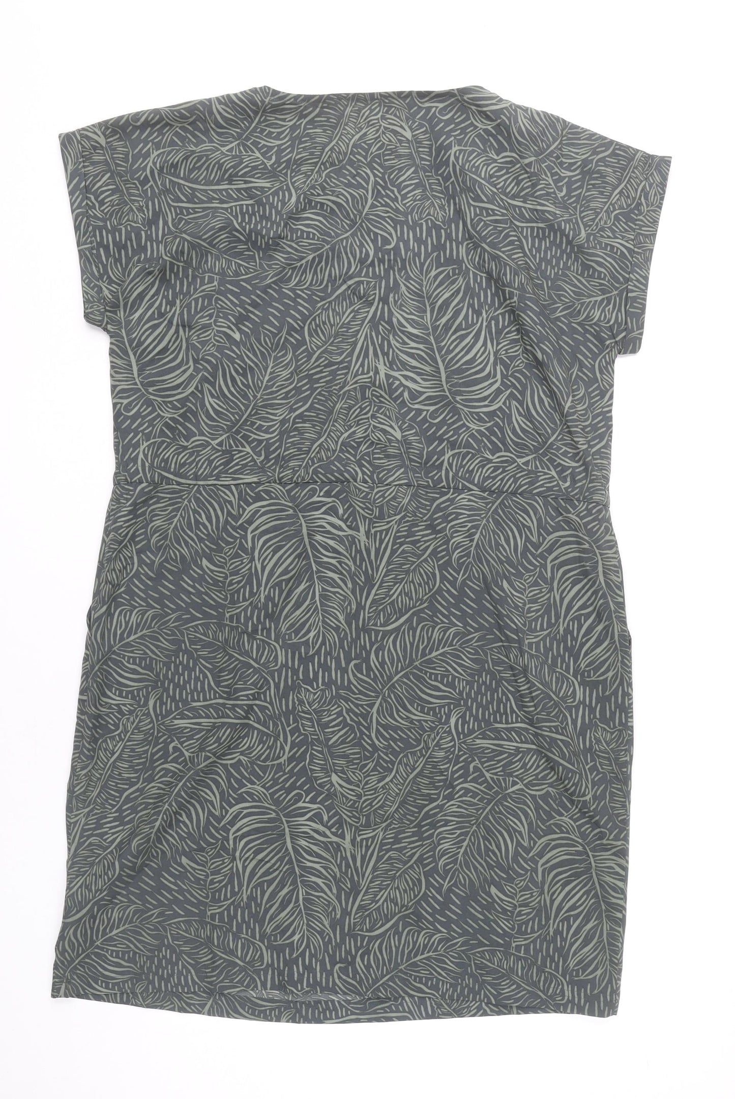Mountain Warehouse Women’s Grey Tropical Print Shift Dress UK 16
