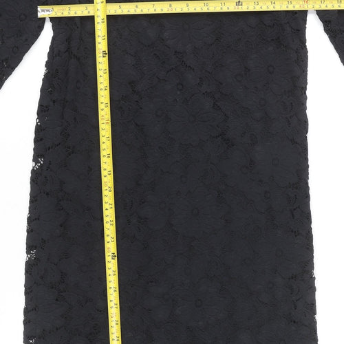 A Postcard from Brighton Women’s Black Lace Sheath Dress S Knee Length