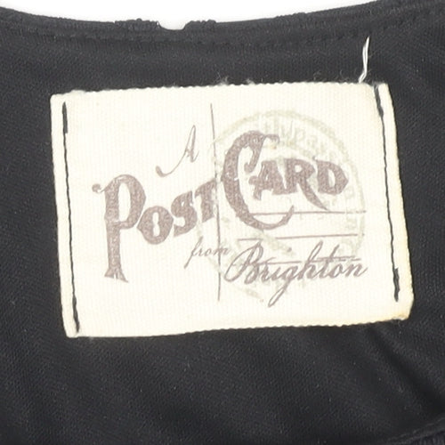 A Postcard from Brighton Women’s Black Lace Sheath Dress S Knee Length