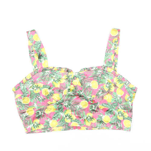 QED London Women's Multicoloured Tropical Camisole UK 14
