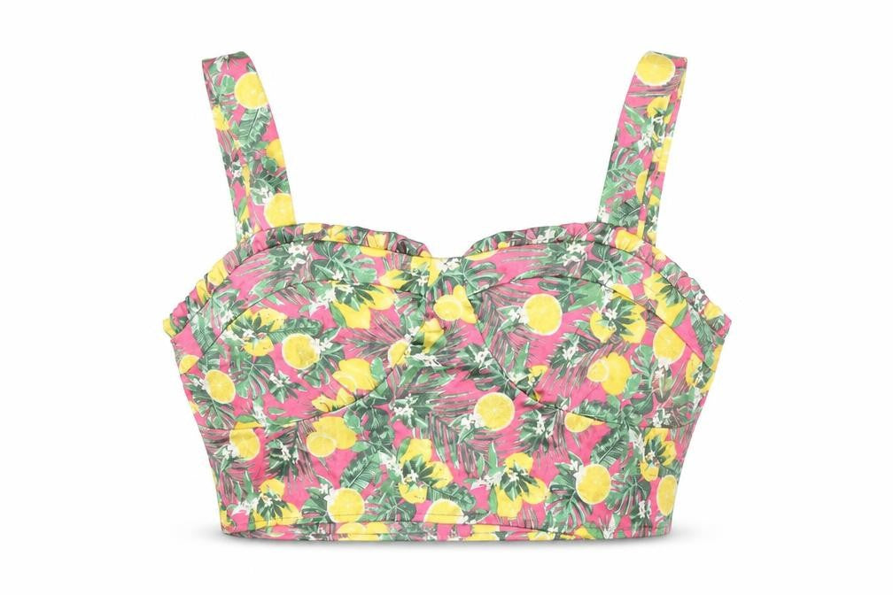 Front view of QED London Women's Multicoloured Tropical Camisole UK 14