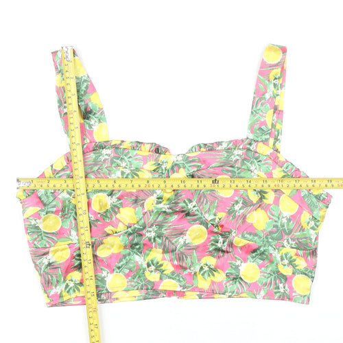 QED London Women's Multicoloured Tropical Camisole UK 14