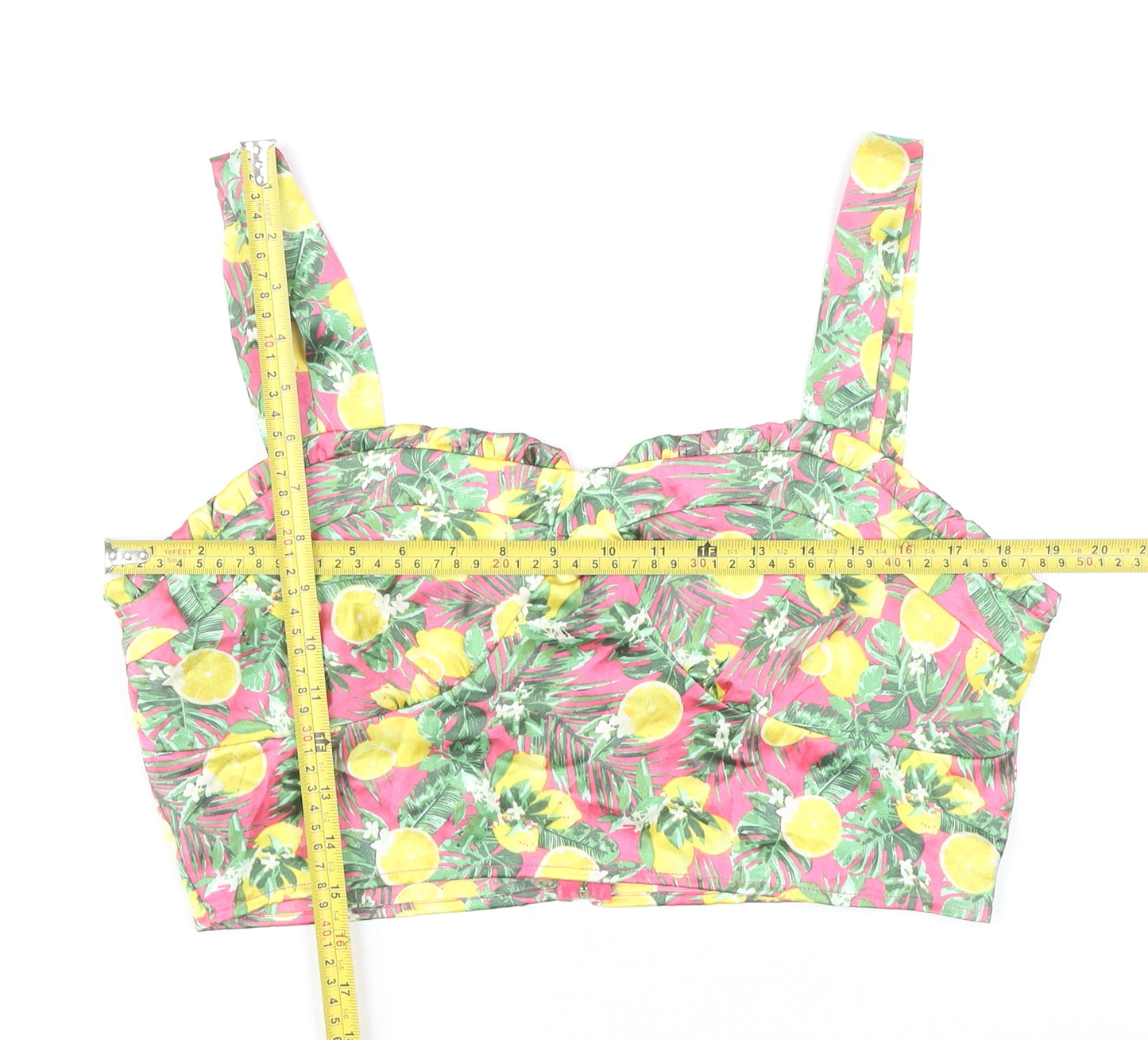 QED London Women's Multicoloured Tropical Camisole UK 14