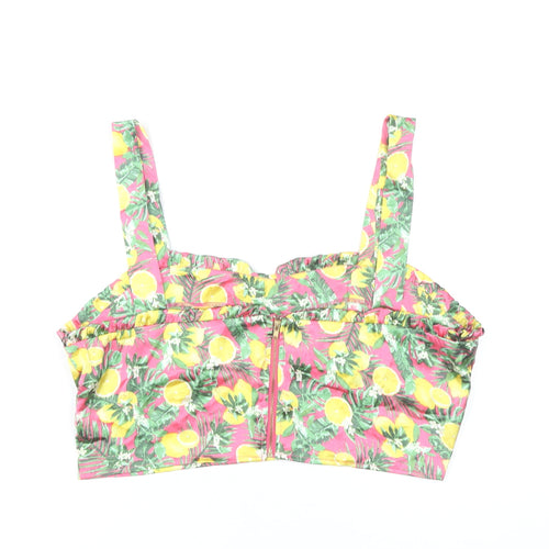QED London Women's Multicoloured Tropical Camisole UK 14