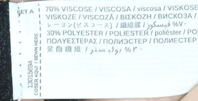 Mango Women’s Black Long Sleeve Basic Jersey Top Size M