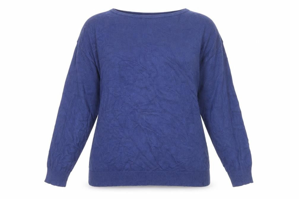 Debenhams Women Blue Size 18 Crew Neck Pullover Jumper
