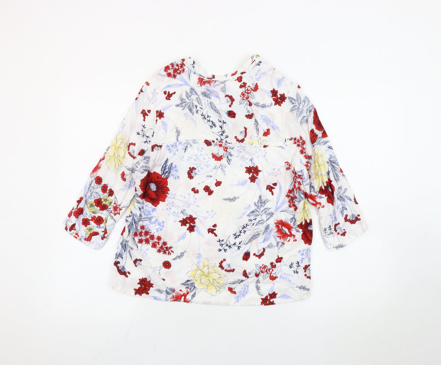 Marks and Spencer Women’s Multicoloured Floral Tunic Blouse Size 14