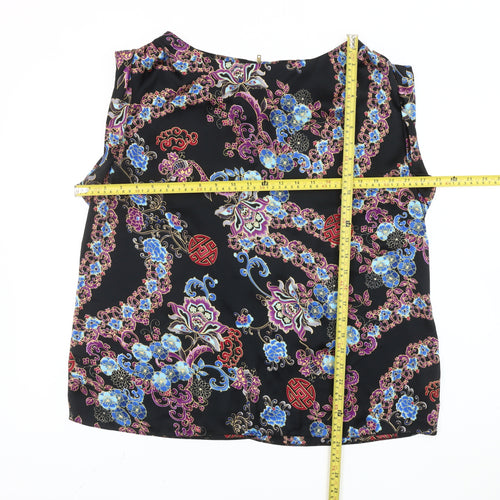 Red Herring Women's Multicoloured Floral Sleeveless Blouse Size 18
