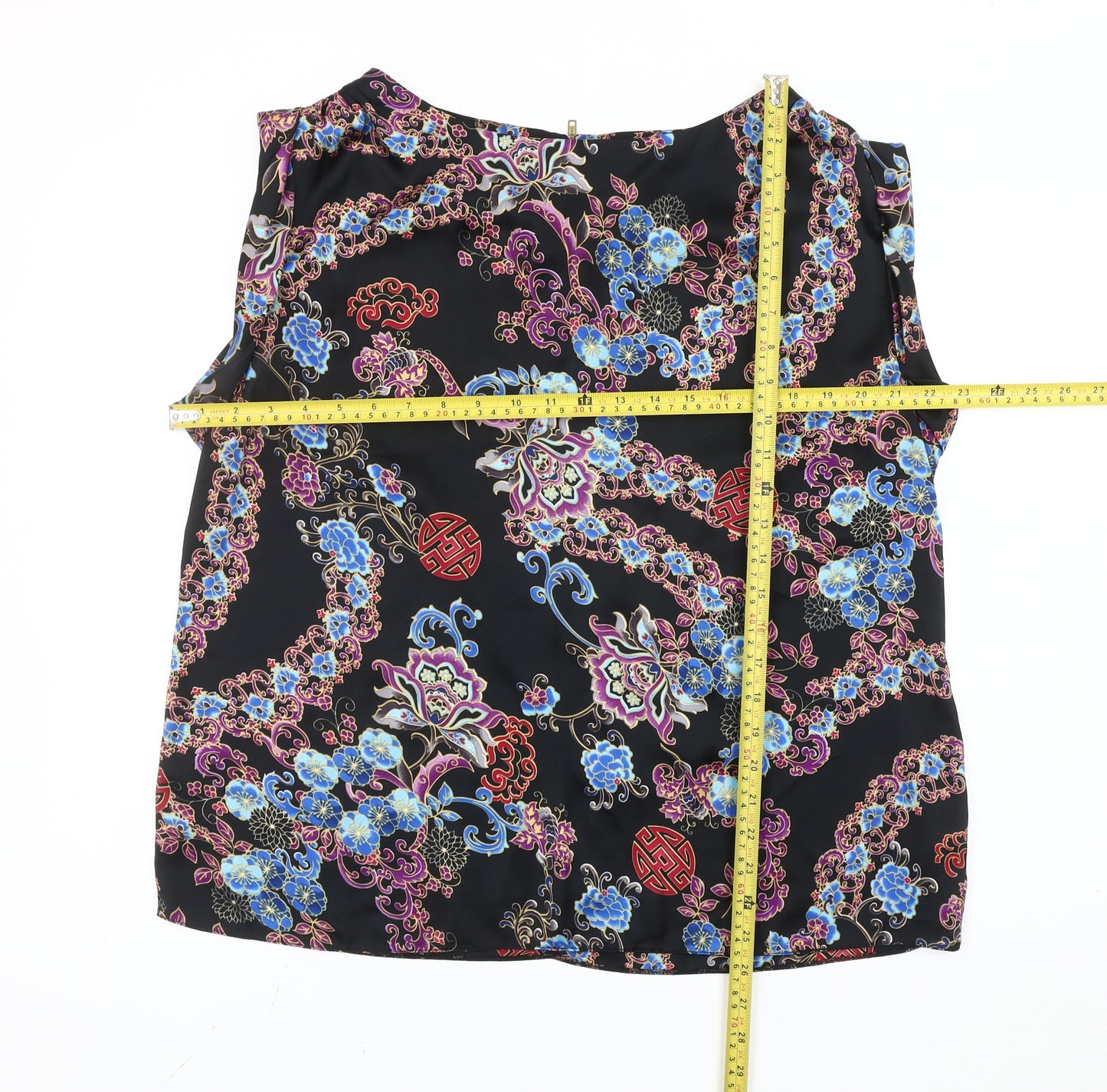Red Herring Women's Multicoloured Floral Sleeveless Blouse Size 18