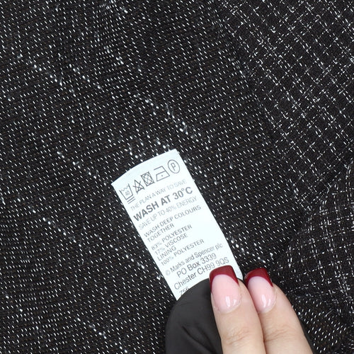 Marks and Spencer Women’s Brown Check A-Line Midi Skirt Size 16