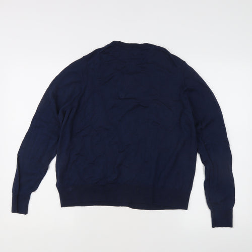 Marks and Spencer Women's Blue Size 16 Cardigan Merino Wool
