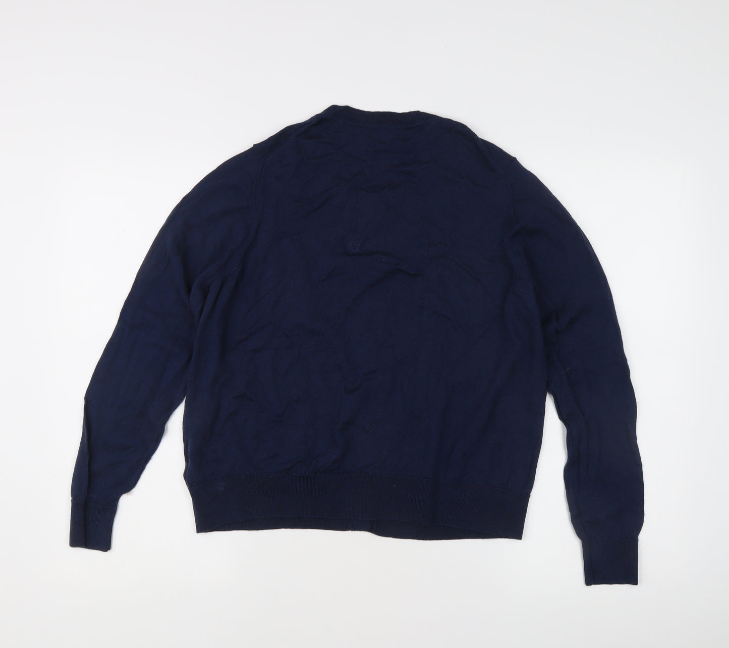 Marks and Spencer Women's Blue Size 16 Cardigan Merino Wool