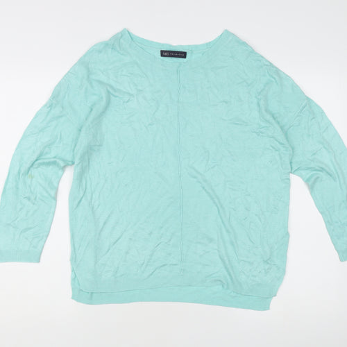 Marks and Spencer Women's Pale Jade Green L Pullover Jumper Knit