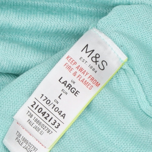 Marks and Spencer Women's Pale Jade Green L Pullover Jumper Knit