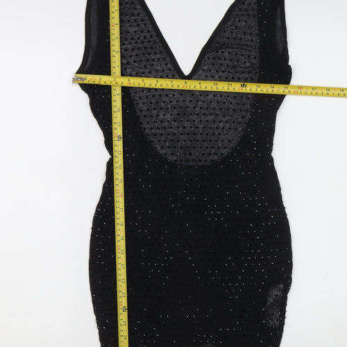 PrettyLittleThing Women's Black Size 6 Bodycon Party Dress