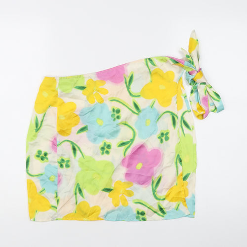 ASOS DESIGN Women’s Multicoloured Floral Tie Cover-Up UK 12