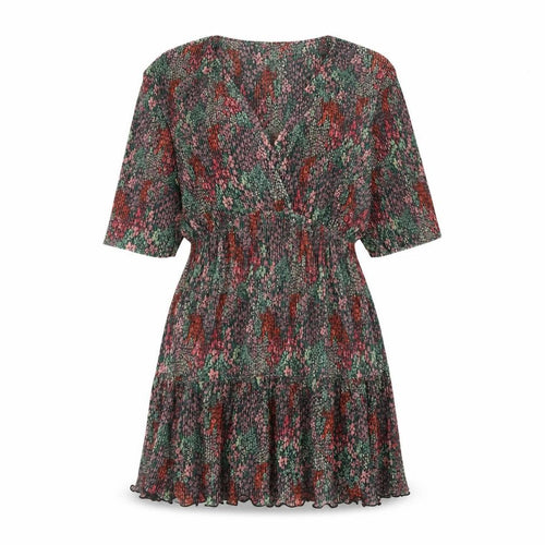 ASOS DESIGN Women's Multicoloured Floral Fit & Flare Dress Size 10