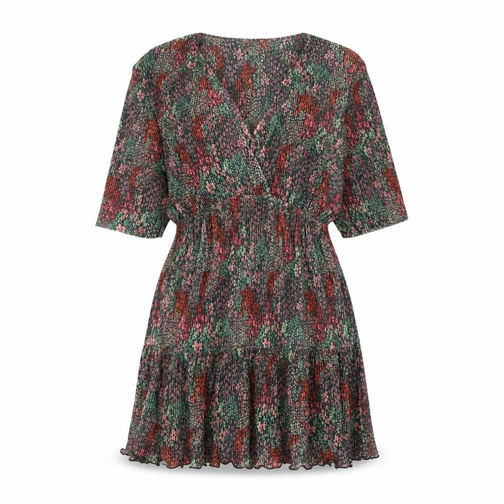 ASOS DESIGN Women's Multicoloured Floral Fit & Flare Dress Size 10