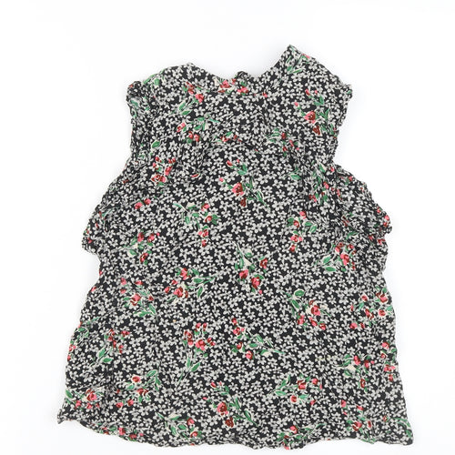 Zara Women’s Multicoloured Floral Sleeveless Tunic Blouse Size S
