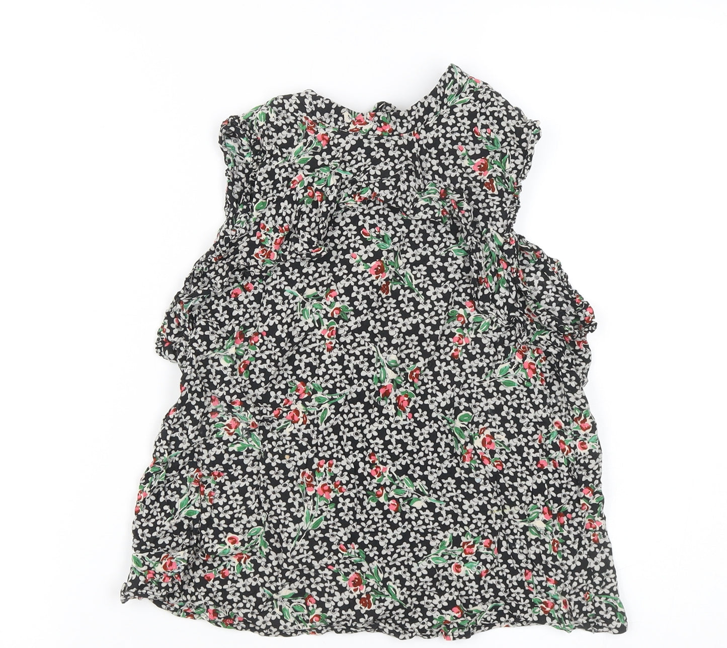 Zara Women’s Multicoloured Floral Sleeveless Tunic Blouse Size S