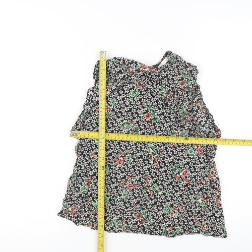 Zara Women’s Multicoloured Floral Sleeveless Tunic Blouse Size S