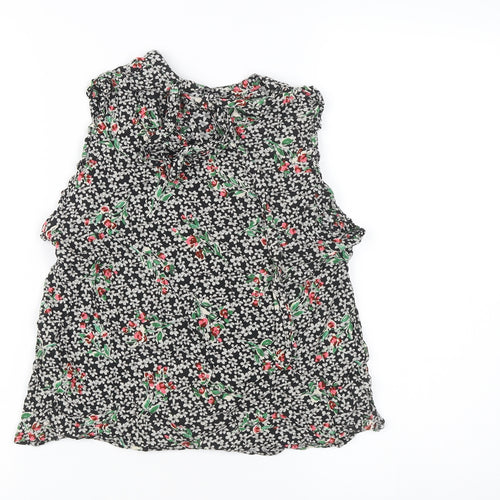 Zara Women’s Multicoloured Floral Sleeveless Tunic Blouse Size S