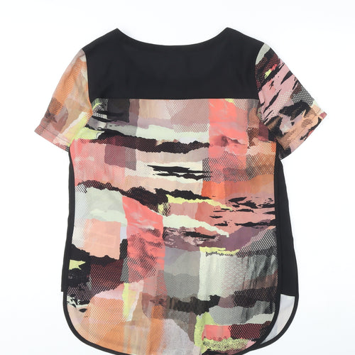 Marks and Spencer Women’s Multicoloured Abstract Chiffon Blouse Size 8