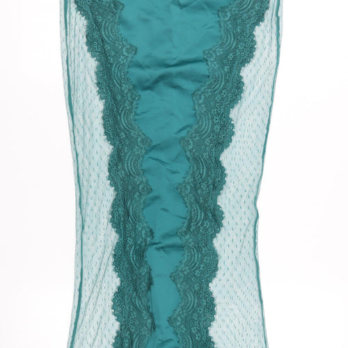 PrettyLittleThing Women’s Green Size 8 High Rise Lace Pencil Skirt