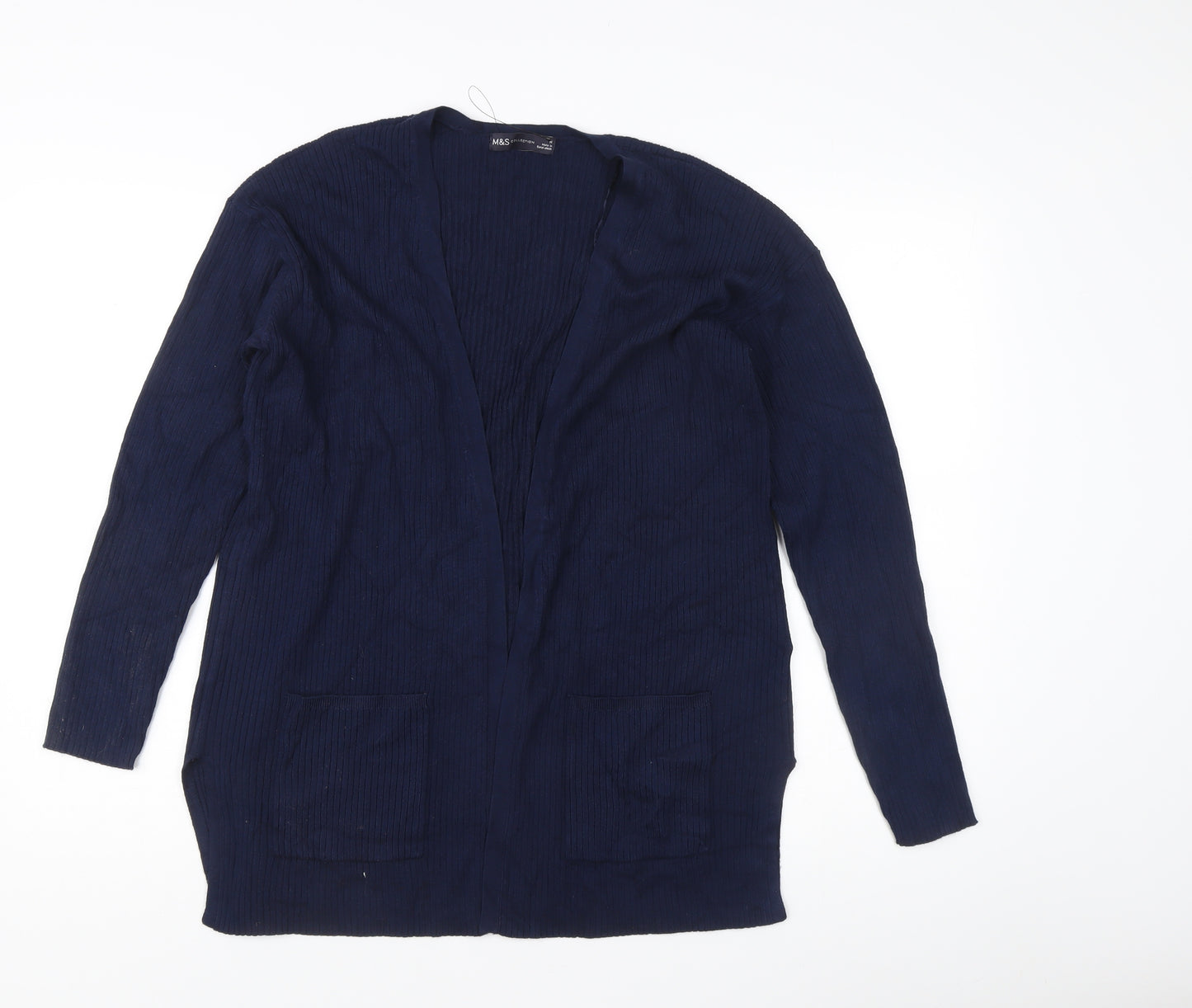 Marks and Spencer Women's Blue Medium Open Front Cardigan