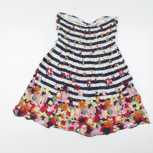 Miss Selfridge Women’s Multicoloured UK 10 Strapless Short Dress
