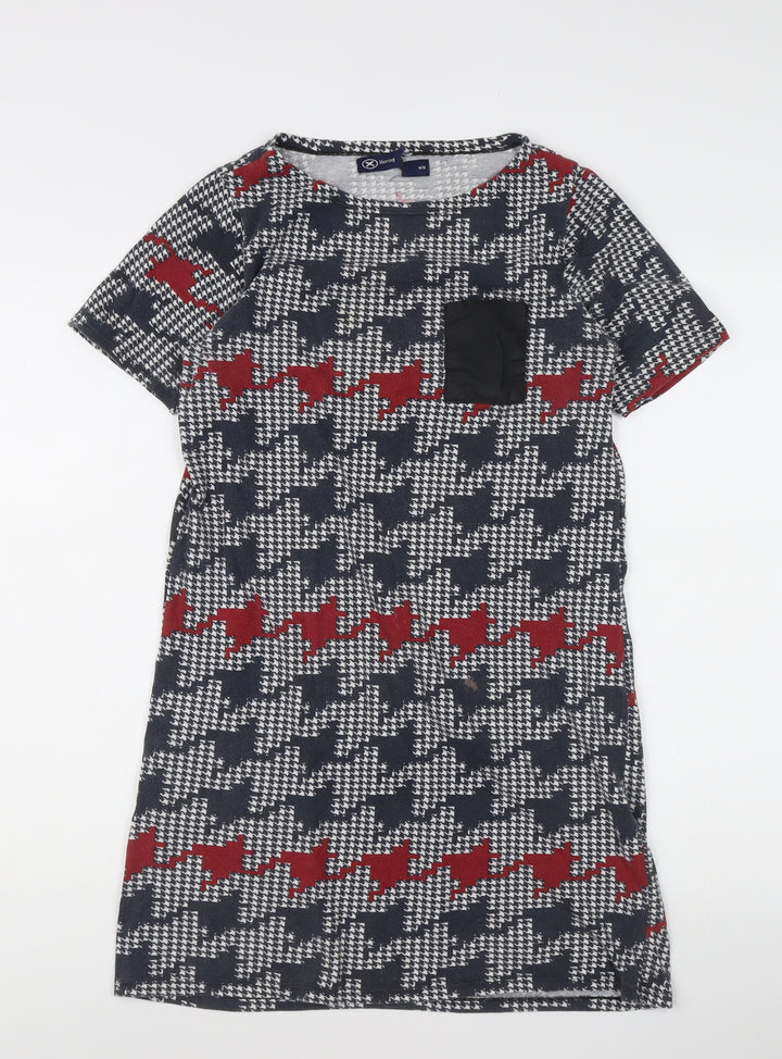Herring Women's Multicoloured Houndstooth Shift Dress M