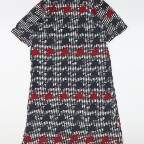 Herring Women's Multicoloured Houndstooth Shift Dress M