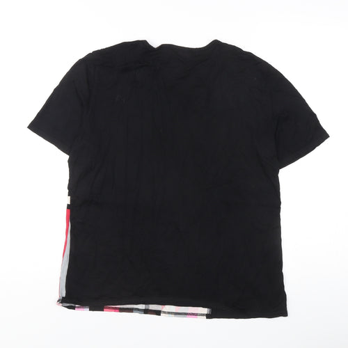 Afibel Women's Multicoloured Geometric T-Shirt Size 14 Jersey Stretch
