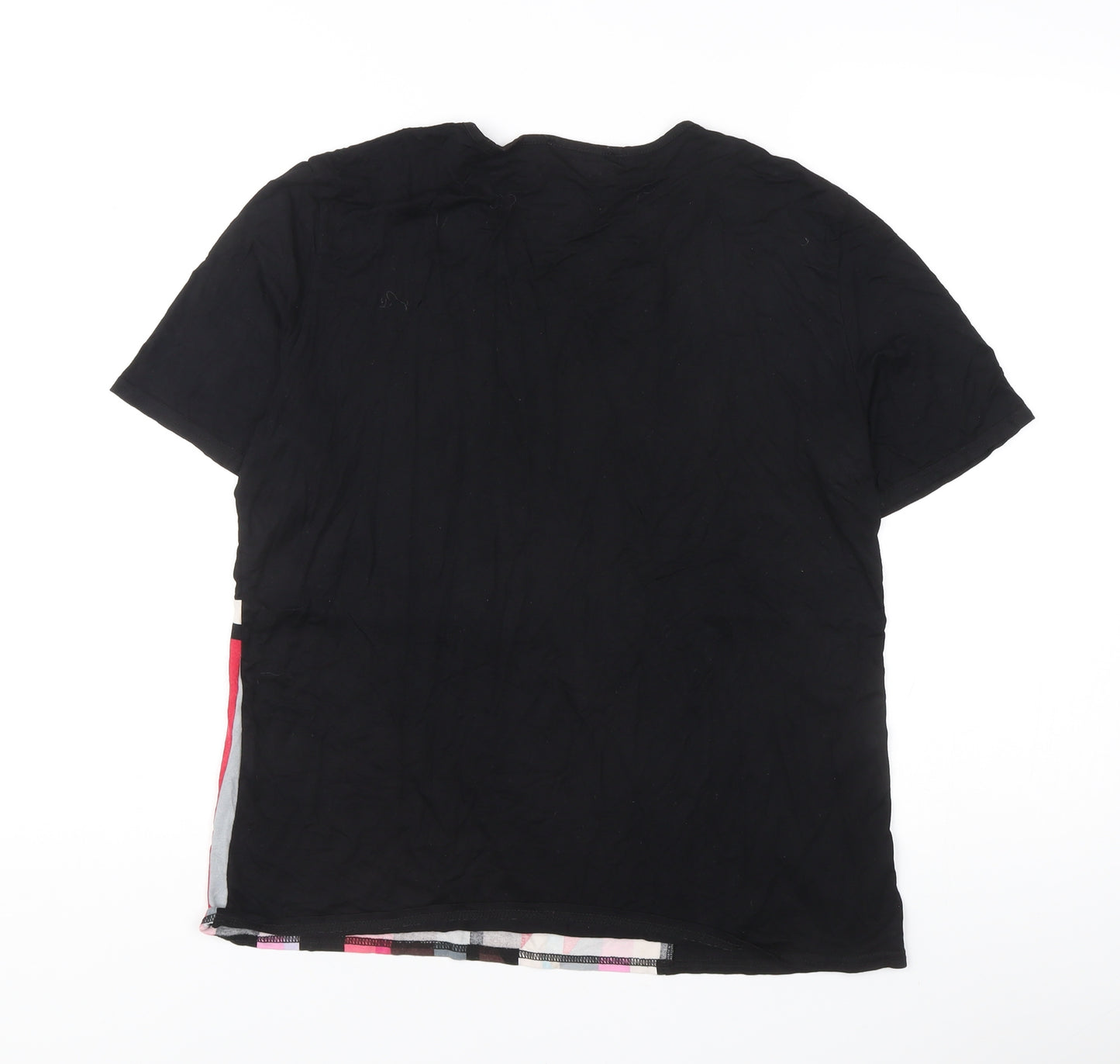 Afibel Women's Multicoloured Geometric T-Shirt Size 14 Jersey Stretch