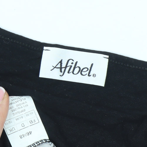 Afibel Women's Multicoloured Geometric T-Shirt Size 14 Jersey Stretch