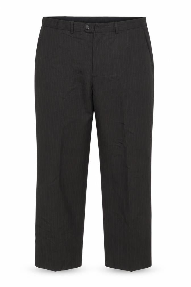 Matalan Men's Brown Pinstripe 38W 29L Straight Leg Suit Trousers