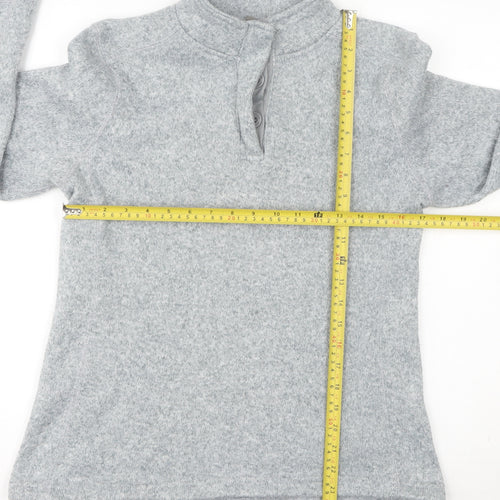 Mountain Warehouse Women’s Grey Henley Sweatshirt Size 12 Polyester