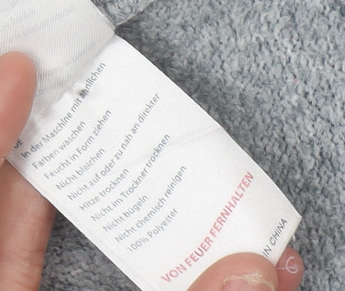 Mountain Warehouse Women’s Grey Henley Sweatshirt Size 12 Polyester