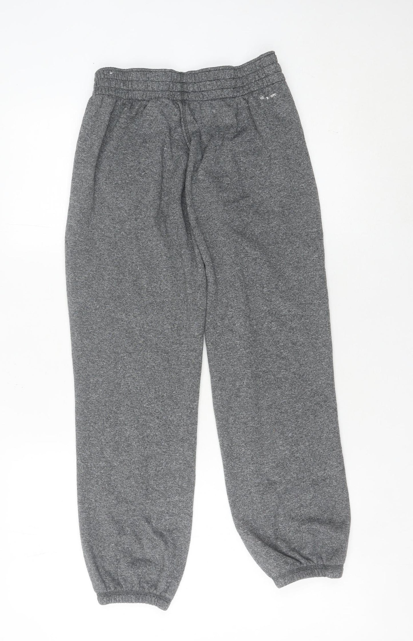 Adidas Women Grey Climawarm Sweatpants Size 8-10 Winter Fleece