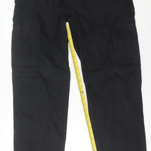 Mountain Warehouse Mens Black 34in Walking Trousers Quick Dry UV Protection