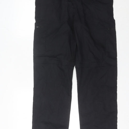 Mountain Warehouse Mens Black 34in Walking Trousers Quick Dry UV Protection
